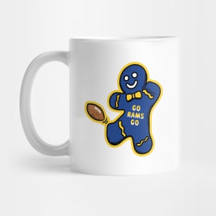 LA Rams Gingerbread Man Mug